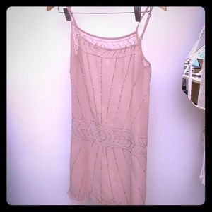 Free people transparent pink slip dress